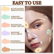 6 Colors Correcting Concealer Contour Palette,Concealer Cream Contour