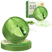 Under Eye Patches for Puffy Eyes and Dark Circles – 60 PCS Aloe Vera Under Eye Mask with Pure Natural Extracts to Combat P...