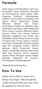 The Botanist Cucumber Herbal Eye Gel, 2 oz Amber Glass Jar - Product Image