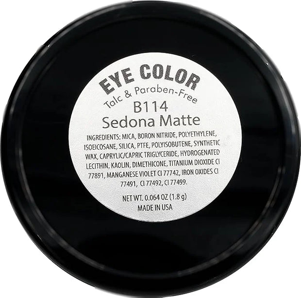 Sedona Matte Pink Brown Taupe Soft Pressed Powder Single Vegan Eyeshadow; Talc, Paraben & Cruelty Free - Product Image