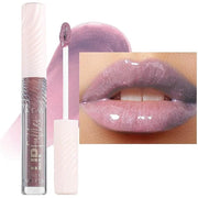 nude purple Lip GlossTinted Glitter Lipgloss Lip Oil Teens Moisturizing Lipstick Lip Balm High Shine And Vegan Plumping Li...