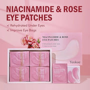 Under Eye Patches for Dark Circles,Puffy Eyes,20 Pairs Face Masks SkinCare With Niacinamide and Rose for Rehydrated - Prod...