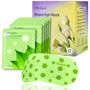 Serfeymi 22 Packs Steam Eye Mask-Disposable Cornea Care Rest Self Heating Eye Mask,Warm Eye Compresses for Dry Eyes,Sleep,...
