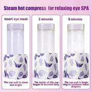 18 Packs Steam Eye Mask for Dry Eyes Self Heating Masks Cornea Care Rest Disposable SPA Warm Eye Compress Sleep Mask 30+ M...