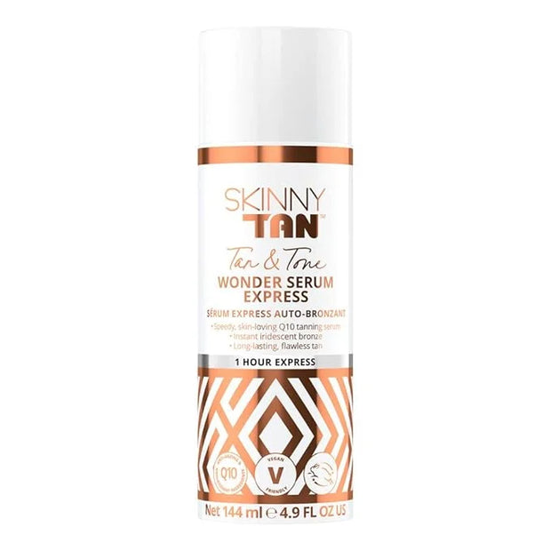 SkinnyTan Tan and Tone Wonder Serum Express - Hydrating Serum with Anti-Aging Q10, Aloe Vera, and Vitamin E - 1 Hour Expre...