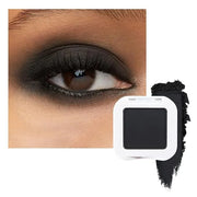 evpct Matte Black Single Eye Shadow Palette Makeup for Older Women, Black Cream Eye shadow Palette Single for Older Women ...
