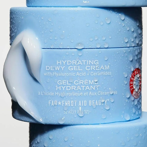 First Aid Beauty - Hydrating Dewy Gel Cream, Lightweight Oil-Free Facial Moisturizer with Hyaluronic Acid and Ceramides, H...