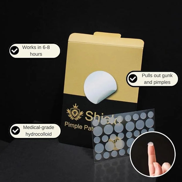 Acne System for Men and Boys, Face Wash, Moisturizer, Pimple Patches, Shield Men's Skin Care Set (1 Month) - Product Image