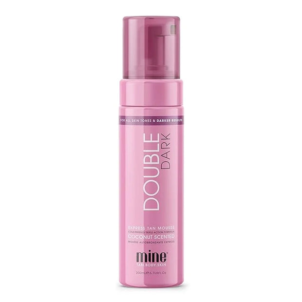 MineTan Double Dark Self Tanner Mousse - Clean Sunless Tanner For An Iconic Beach Bronze & Glowing Skin Finish, Body and F...