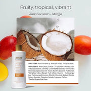 RAW SUGAR Simply Body Wash - Raw Coconut + Mango, Moisturizing & Soothing Bath & Shower Gel, Sulfate-Free, Paraben-Free & ...
