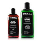 Brickell Men's Daily Essential Face Care Routine II, Purifying Charcoal Face Wash and Daily Essential Face Moisturizer, Na...