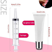AMORIX 50PCS Matte Silver Lip Gloss Tubes 10ml Empty Lip Gloss Containers Lip Balm Tubes Refillable Cosmetic Squeeze Tubes...