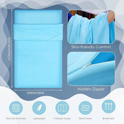 Irenare 2 Pcs Self Tanning Sleep Sack Self Tanning Sheets Protector Self Tan Sleep Bag Protect Sheets from Self Tanner Tra...