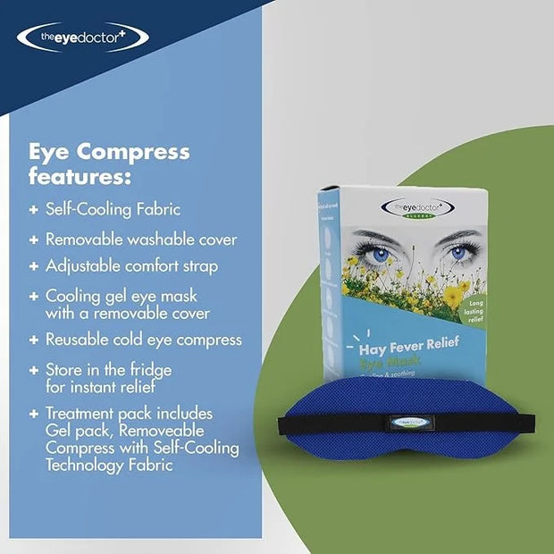 The Eye Doctor Allergy - Cold Eye Compress for Allergy & Hayfever Symptoms, Inflammation, Puffy Eyes, Headaches and Migrai...