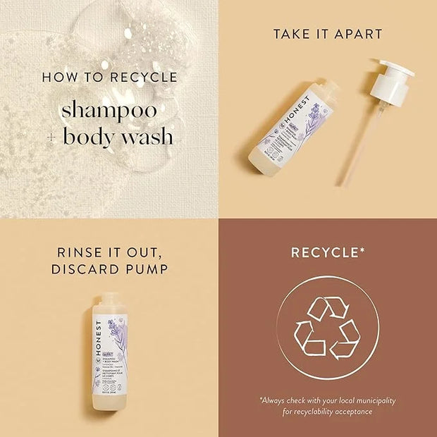 The Honest Company 2-in-1 Cleansing Shampoo + Body Wash | Gentle for Baby | Naturally Derived, Tear-free, Hypoallergenic |...
