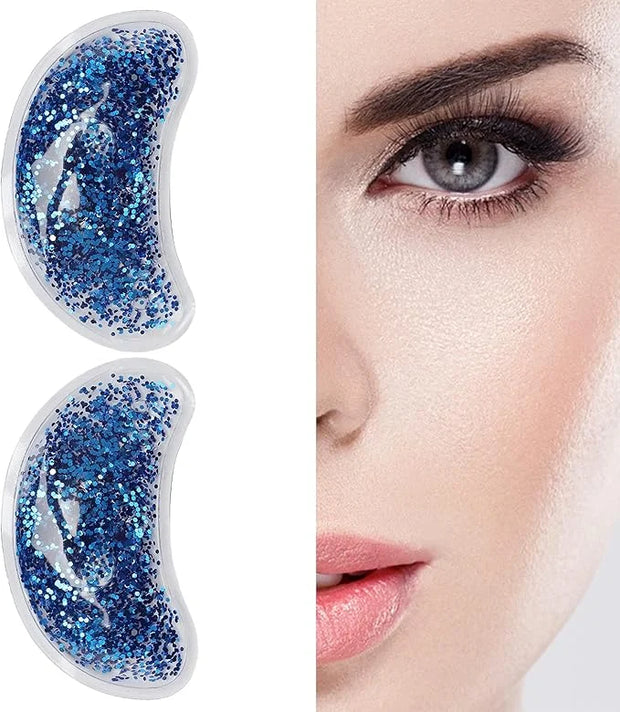 Eye Gel Ice Pack, Reusable Gel Eye, Eye Cooling Pad Hot Cold Eye Patch, Under Eye Patches to Relieve Tired Eyes, Dark Circ...