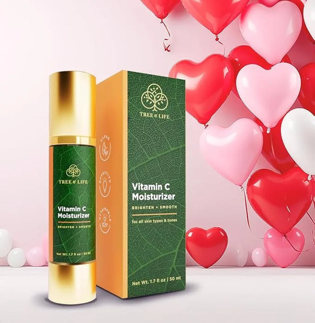 Tree of Life Beauty Moisturizer, Vitamin C Face Cream - Hydrating & Brightening Lotion, Reduces Dark Spots - Dermatologist...