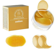 Gold Infused Eye Patches - 24K Gold Eye Masks for Dark Circles, Puffy Eyes, and Wrinkles, Anti-Aging Treatment with Collag...