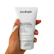 Geologie Micro Exfoliator & Clay Mask | 3-in-1 Deep Cleansing Face Wash, Pore Refining Mask & Skin Exfoliant | Tea Tree & ...