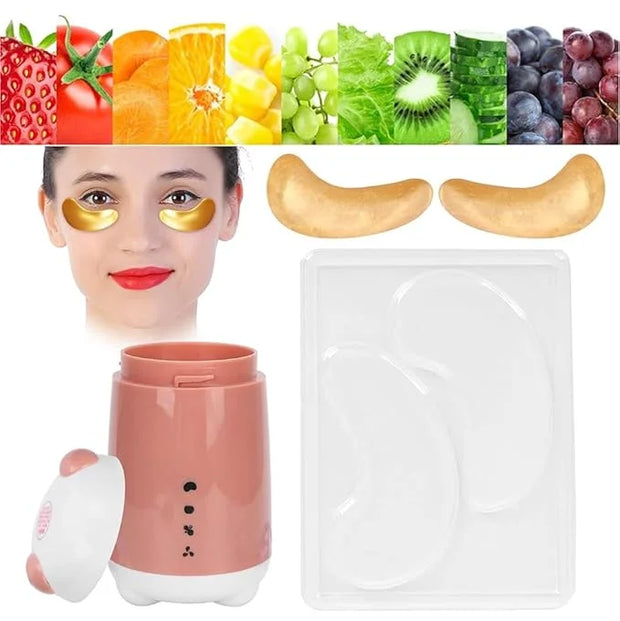 10Pcs (5Pairs) Eye Mask for DIY Face Mask Machine - Reusable Eye Patch Tray Plate Set - Portable DIY Facial Mask Machine M...