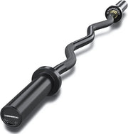 47" Olympic EZ Curl Bar 500-lbs Capacity Steel 2" Barbell - Product Image
