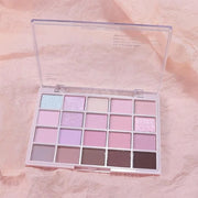 20Colors Light Purple Pink Nude Basics Matte Eyeshadow Palette,Eye Shadow Travel Makeup Palette all in one Long Lasting Wa...