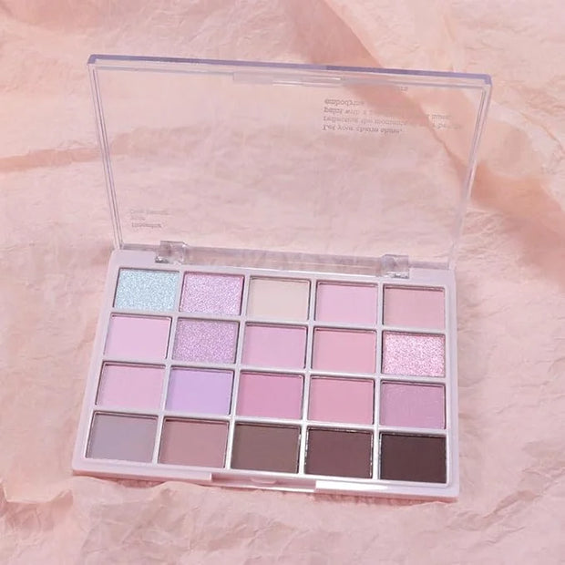 20Colors Light Purple Pink Nude Basics Matte Eyeshadow Palette,Eye Shadow Travel Makeup Palette all in one Long Lasting Wa...