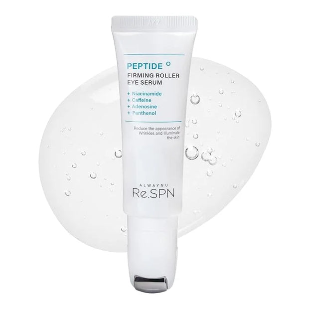 Re.SPN Peptide Firming Roller Eye Serum, Niacinamide, Panthenol, Caffeine | Self-Care, Vegan, Intense Hydration | Korean E...