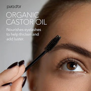PURA D'OR 4 Oz ORGANIC Castor Oil - 100% Pure USDA Certified Cold Pressed, Hexane Free Eyelash & Eyebrow Serum - For Fulle...