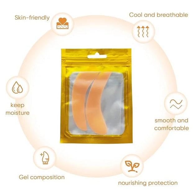 Libeauty Reusable Lash Extension eye pads 3 pairs Eyelash Lift/T-int Under Eye Gel Silicone Pads Patches Kit Soft and Skin...