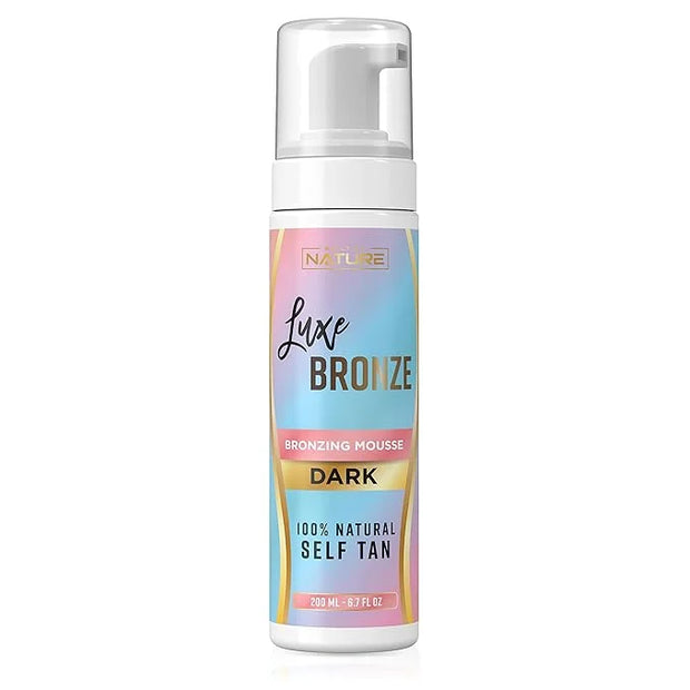 Self Tanner Dark Mousse - Fast-Acting, Anti-Cellulite, Natural Glow, Enriched with Aloe Vera & Coconut, Streak-Free & Trus...
