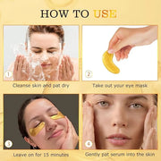 Under Eye Patches for Puffy Eyes and Dark Circles, 20 Pairs Eye Mask with Hyaluronic Acid & Collagen, Anti Wrinkle Patches...