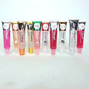Bundle of 10 Lip Glosses - Gold, Rose Gold, Clear, Rosehip, Coconut, Watermelon, Mango, Strawberry, Bubble Gum, and Cherry...