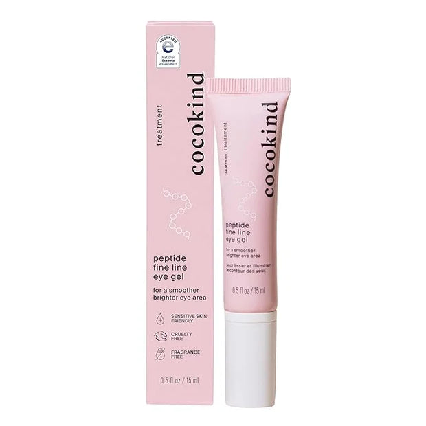 Cocokind Peptide Eye Gel, Lightweight and Hydrating Fine Line Treatment to Reduce Wrinkles, Made for Sensitive Skin, Fragr...