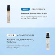 Korean Skin Care Set Travel Kit, TSA Approved Travel Size Toiletries, Ampoule, Cleanser, Toner, Essence, Cream | Travel Es...