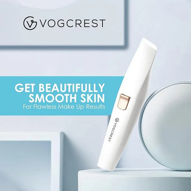 Rechargeable Eyebrow and Facial Hair Remover for Women - 2 in 1 Razor with Built-in LED Light for Painless Hair Removal - ...