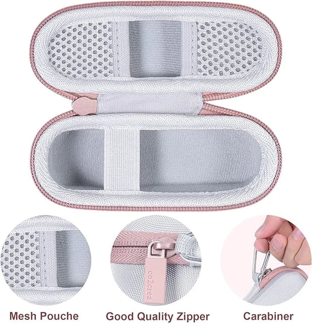 co2CREA Hard Case and Replacement Head Compatible with Finishing Touch Flawless Facial Hair Remover Electric Face Razor fo...