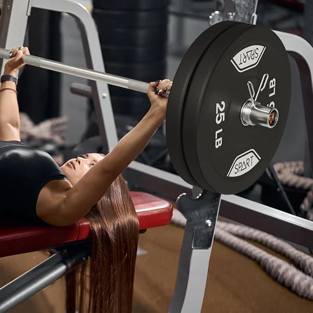 4FT Olympic Barbell Bar 47Inch Straight 2 Collars, 500Lbs Capacity 2 Inch - Product Image
