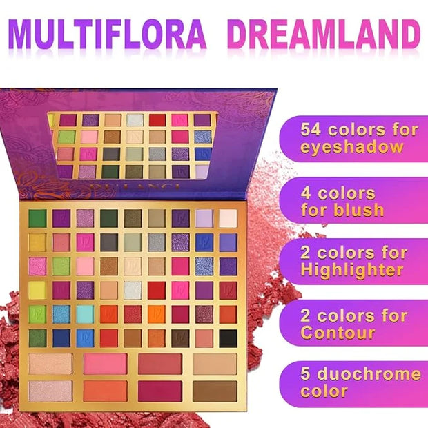 Large Eyeshadow Palette for Makeup Beginners, DE'LANCI Big