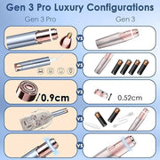 Facial Hair Removal for Women, Facial Eyebrow Trimmer, 2-in-1 Face Shaver, Painless Facial Razor for Lip, Chin, Peach Fuzz...