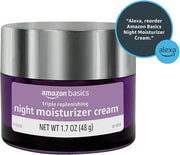 Amazon Basics Triple Replenishing Moisturizer, Night Cream, 1.7 Ounces, 1-Pack - Product Image