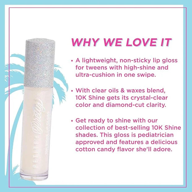 Petite 'N Pretty 10K Shine Lip Gloss for Girls (Diamond Heist) - Makeup for Kids, Tweens, Teens - High Shine, Soft, Hydrat...