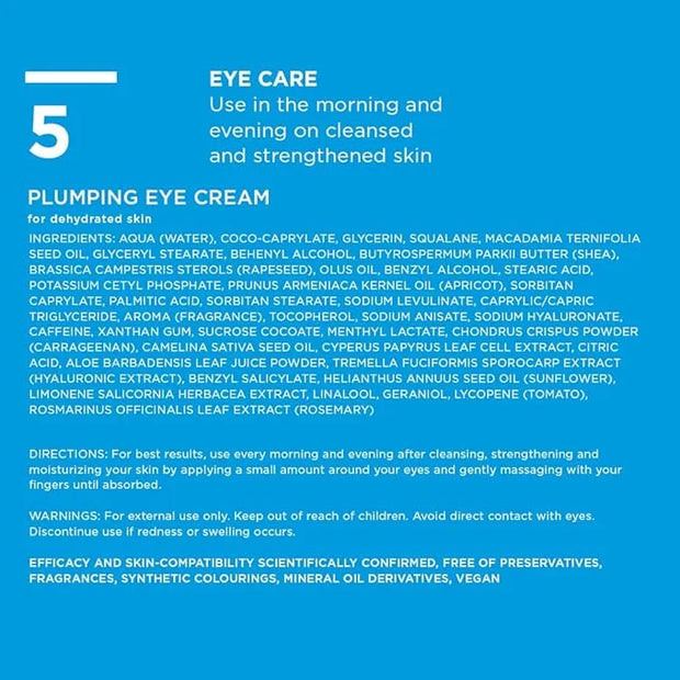 ANNEMARIE BÖRLIND - AQUANATURE Plumping Eye Cream - Botanical Extracts for Wrinkles and Hydration - Moisturizing, Regenera...
