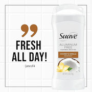 Suave Aluminum-Free Deodorant for Women, Coconut & Vanilla, 2.6 Oz - Product Image