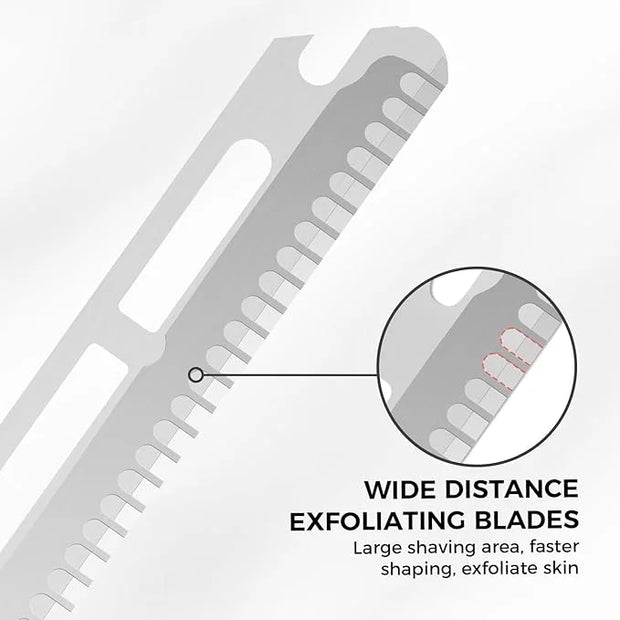 ZOMCHI Dermaplaning Razor Refills, Set of 10 Replacement Blades, Wide Distance, Metal, Plastic Free, Eyebrow Razor Blades ...