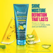 Mielle Curl Forming Glaze - Kalahari Melon & Aloe Vera Deep Hydration Styling Gel for Dry, Curly and Textured Hair - Enhan...