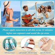6 Pcs Wedding Sunscreen Bulk Travel Size Sunscreen SPF 50 Mini Sunscreen with Zinc Oxide Titanium Dioxide for Wedding Part...