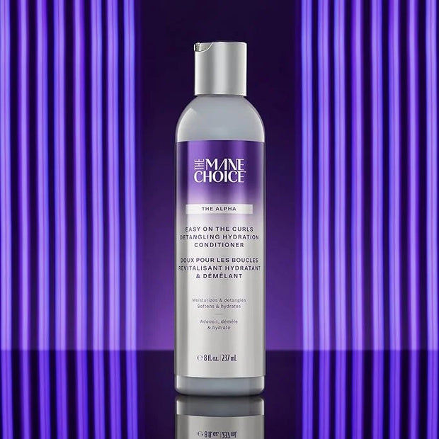 The Mane Choice The Alpha Easy On The Curls Hydration Curly Hair Conditioner, Nourishing Detangling Conditioner Enriched w...