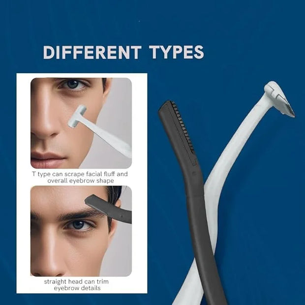 Eyebrow Razors for Men 6 Pieces, Japanese Blades Precision Dermaplane Razors, Small Eyebrow Trimmer Set, Multipurpose Exfo...