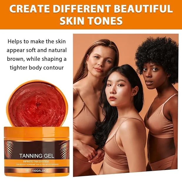 Luxury Intensive Tanning Gel,Brown Intensive Tanning Luxe Gel,Natural Tanning Accelerator Cream, Beauty Brown Tanning Gel ...